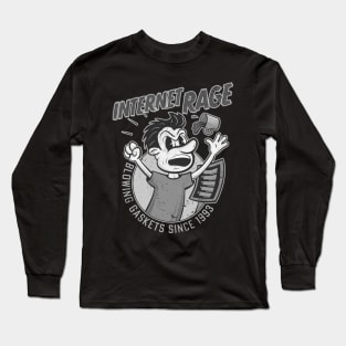 Internet Rage in Grayscale Long Sleeve T-Shirt